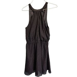 Express Women's Size Small Black Embellished Sleeveless Knee Length Dress
